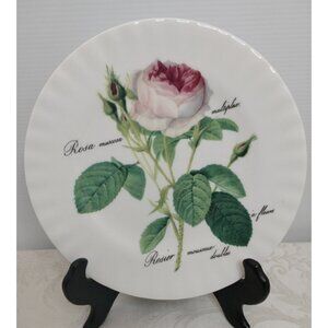Roy Kirkham Redoute Roses Plate Bone China England 1996.